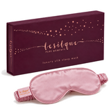 Jedwabna opaska na oczy do spania – SUGAR PINK | LE SILQUE