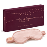 Jedwabna opaska na oczy do spania – ROSE GOLD | LE SILQUE