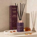 Dyfuzor zapachowy z patyczkami LUXURY AMBER 120 ml | LE SILQUE