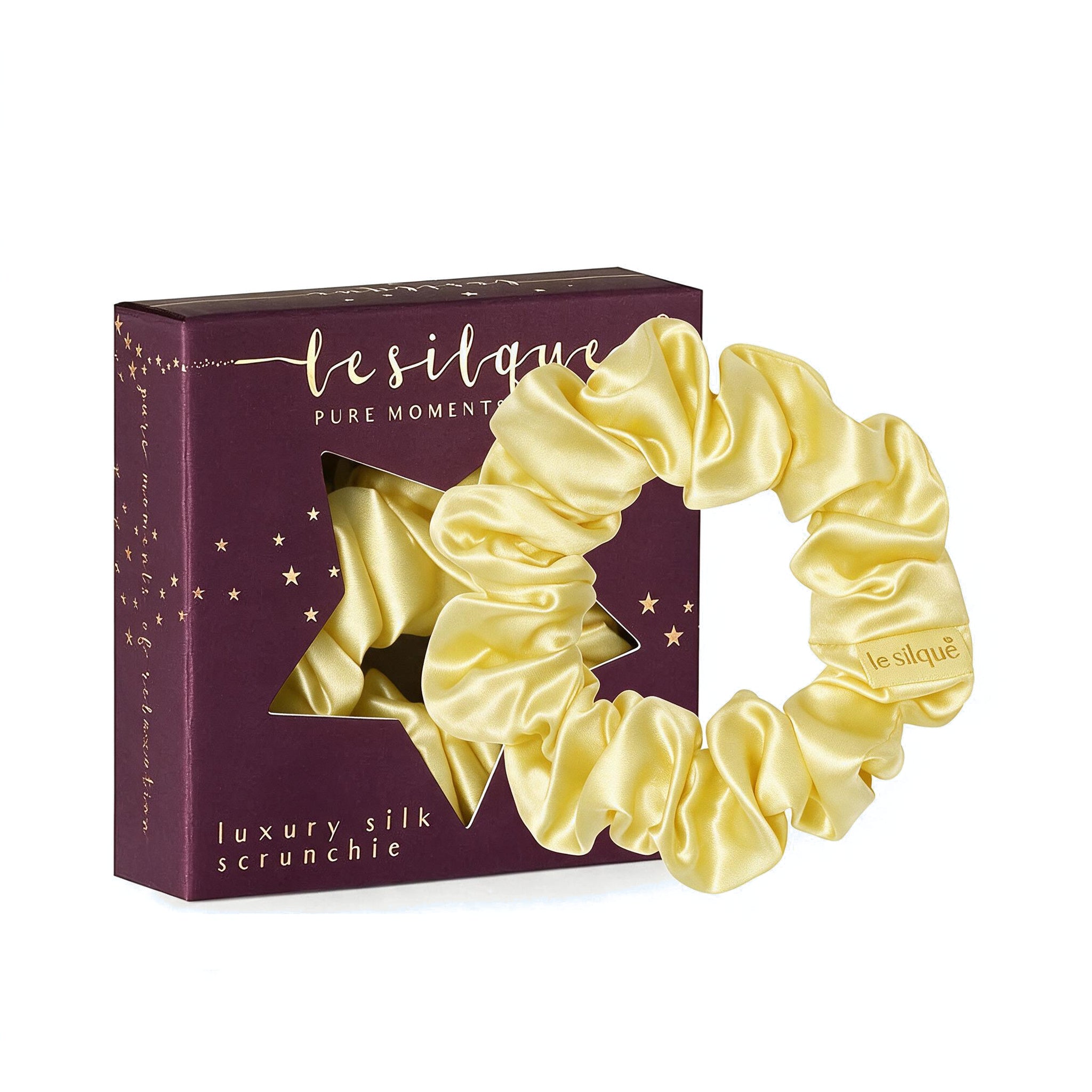 Gumka do włosów z jedwabiu BUTTER YELLOW | LE SILQUE