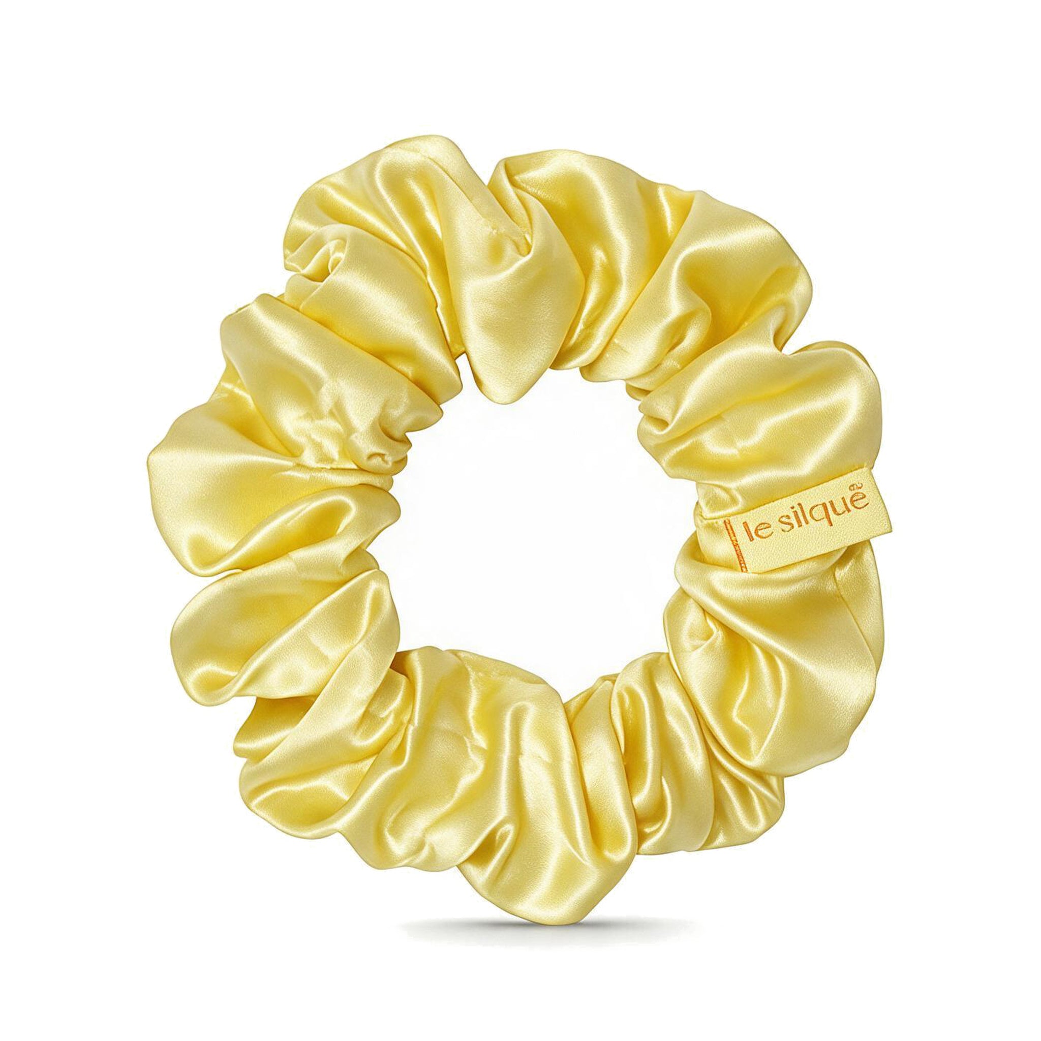 Gumka do włosów z jedwabiu BUTTER YELLOW | LE SILQUE