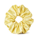 Gumka do włosów z jedwabiu BUTTER YELLOW - rozmiar L | LE SILQUE