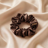COFFEE Silk Hair Scrunchie | LE SILQUE