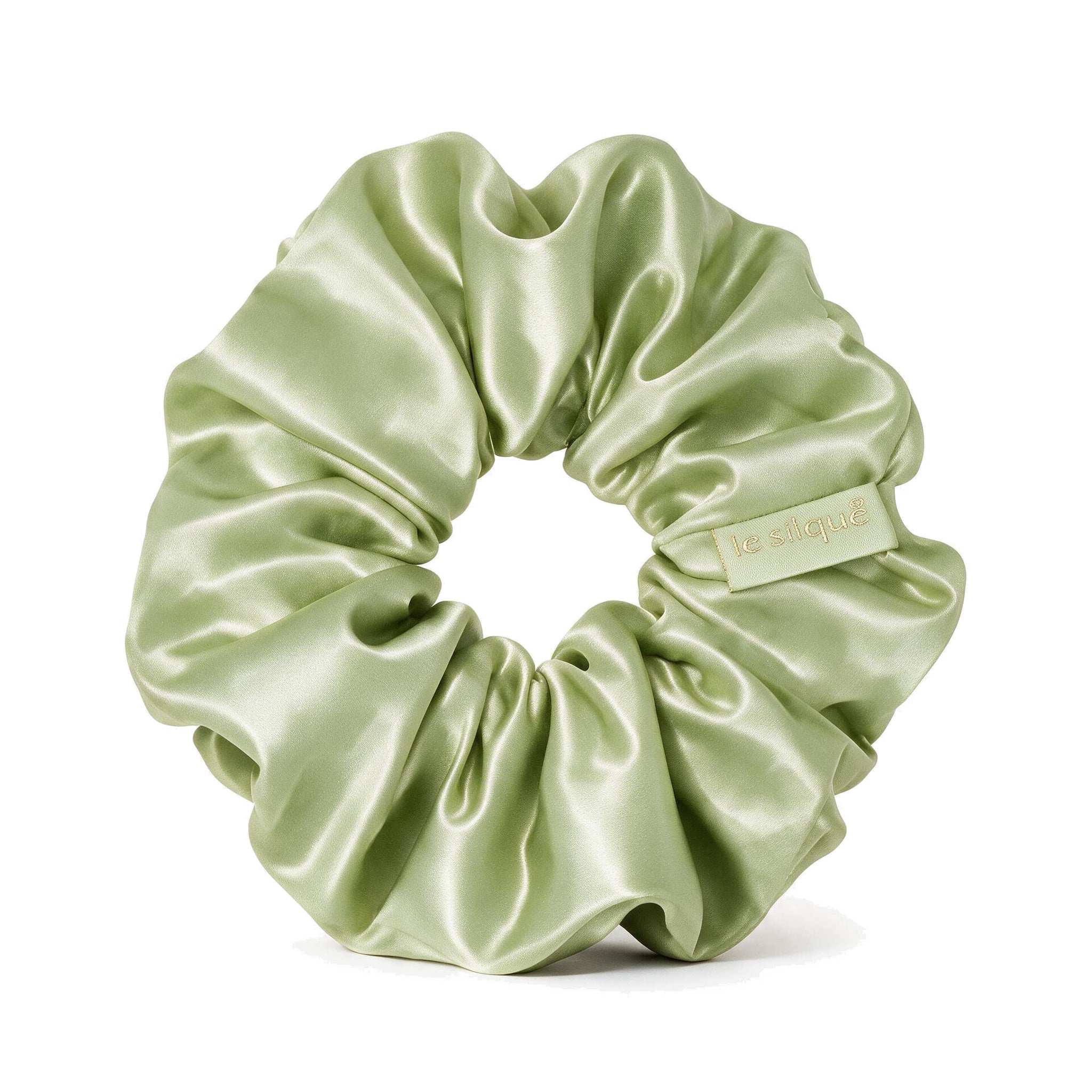 MATCHA Silk Hair Scrunchie - size L | LE SILQUE
