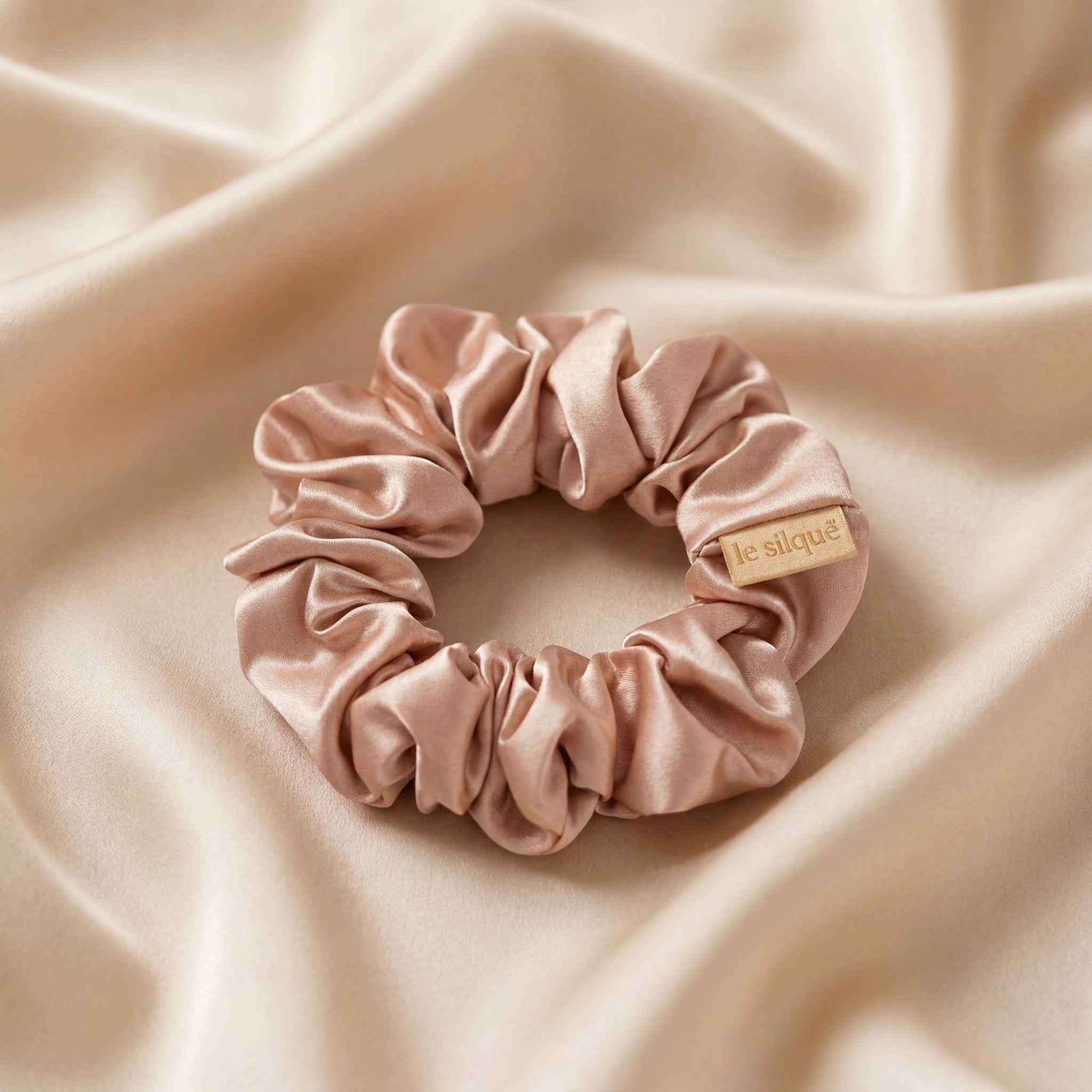 Gumka do włosów z jedwabiu ROSE GOLD | LE SILQUE