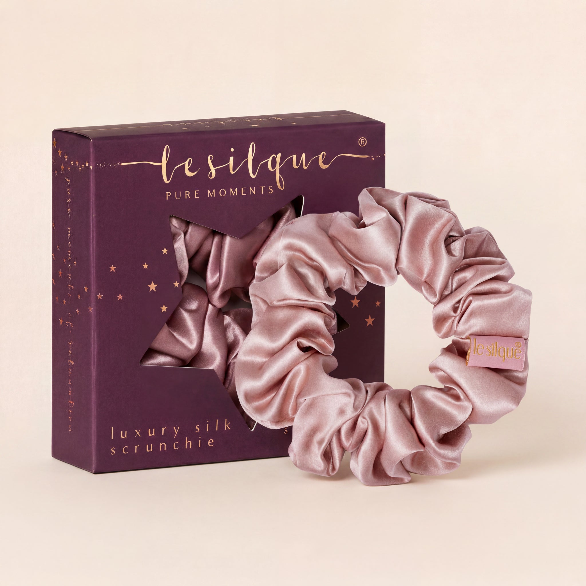 Gumka do włosów z jedwabiu SUGAR PINK | LE SILQUE