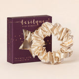 Silk Hair Scrunchie YELLOW BEIGE | LE SILQUE