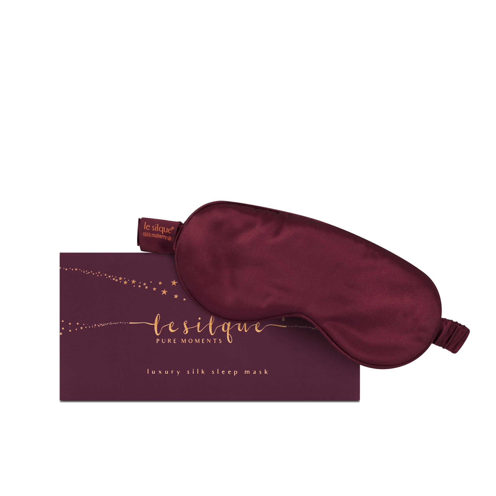 Silk Sleep Mask – BURGUNDY | LE SILQUE