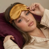 Silk Sleep Eye Mask – GOLD | LE SILQUE