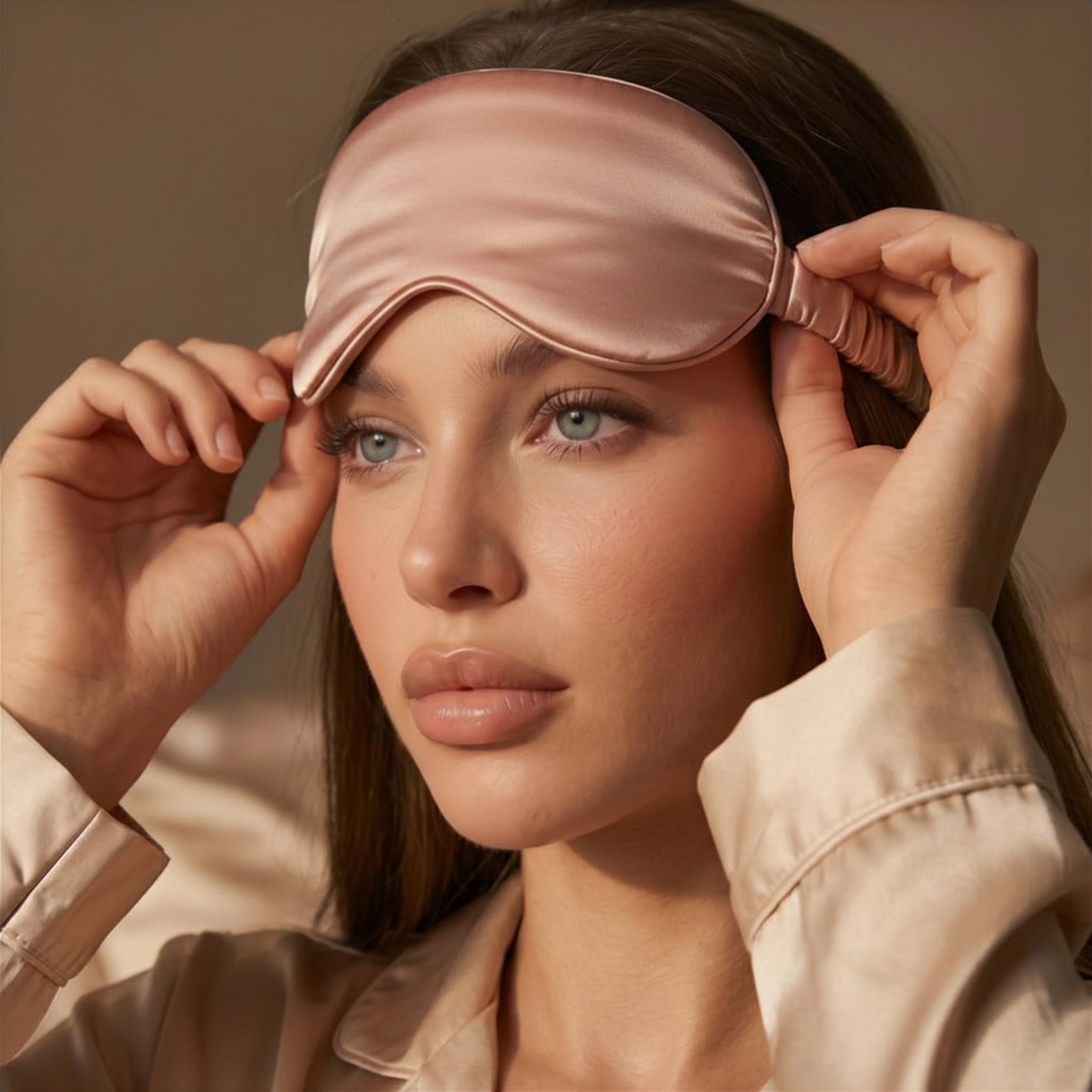 Silk Sleep Mask - ROSE GOLD | LE SILQUE
