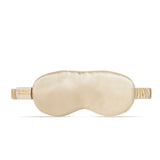 Jedwabna opaska na oczy do spania – YELLOW BEIGE | LE SILQUE
