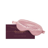 Jedwabna opaska na oczy do spania z kryształkami – SUGAR PINK | LE SILQUE
