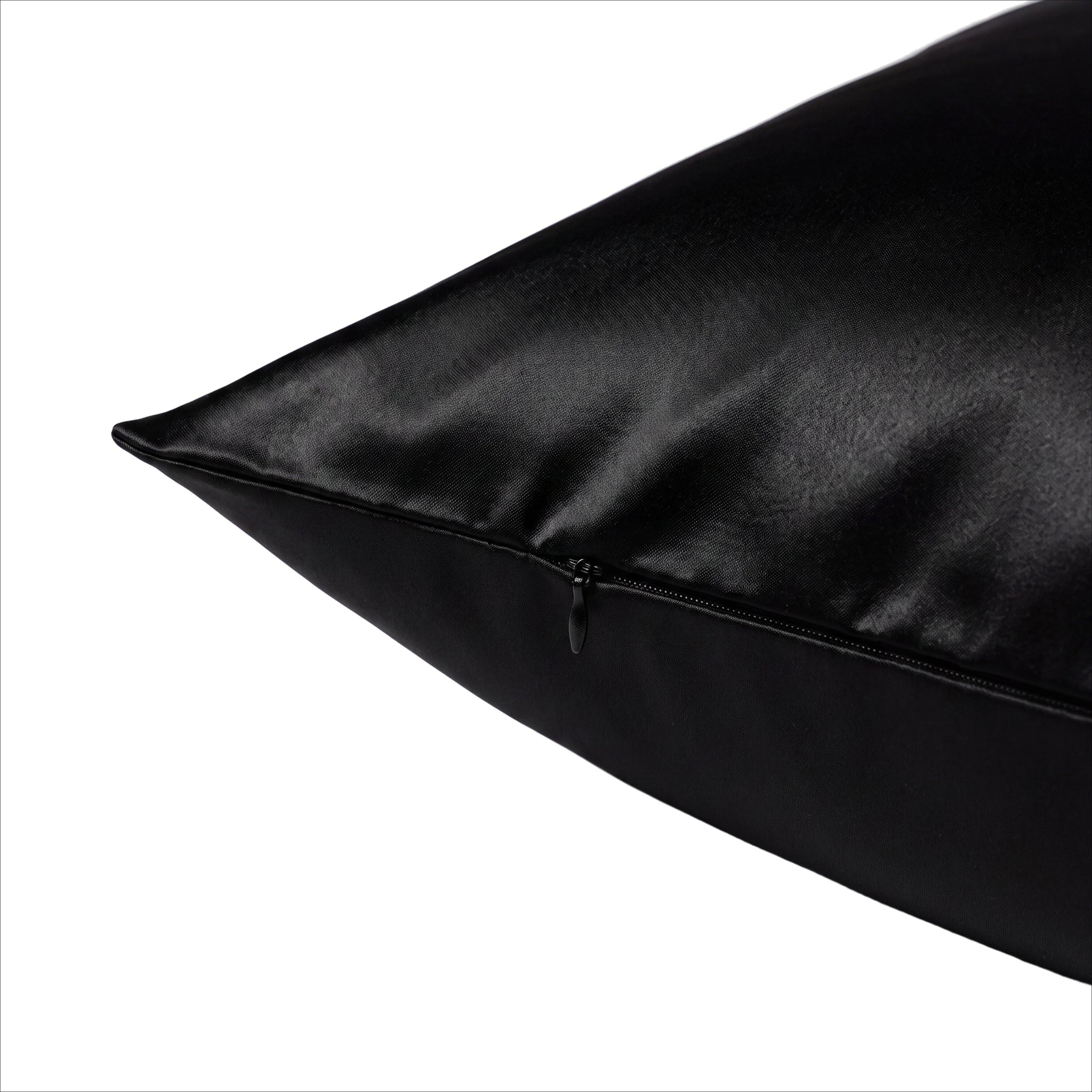 Jedwabna poszewka na poduszkę 50x50 BLACK – 100% jedwab | LE SILQUE