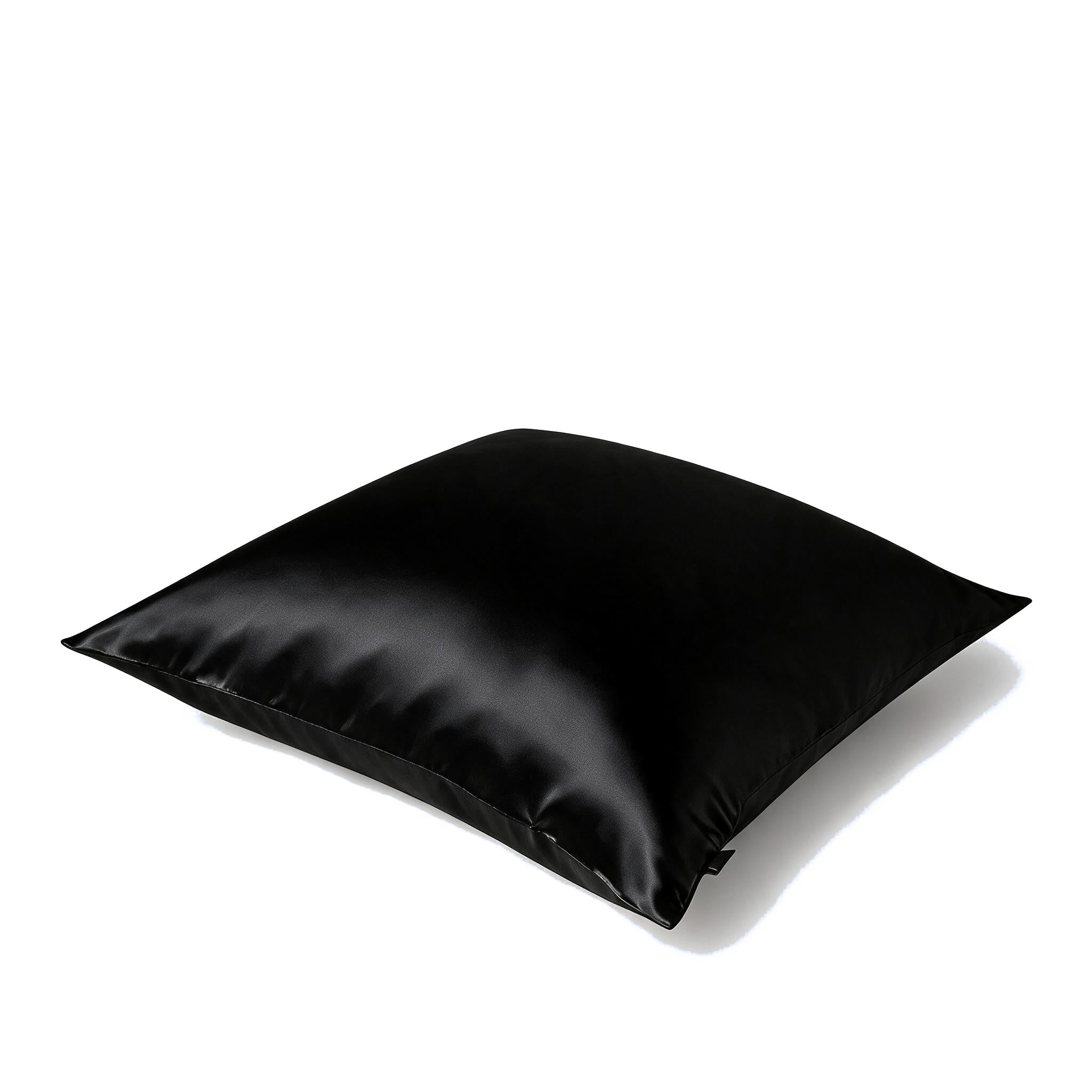 Jedwabna poszewka na poduszkę 50x50 BLACK – 100% jedwab | LE SILQUE
