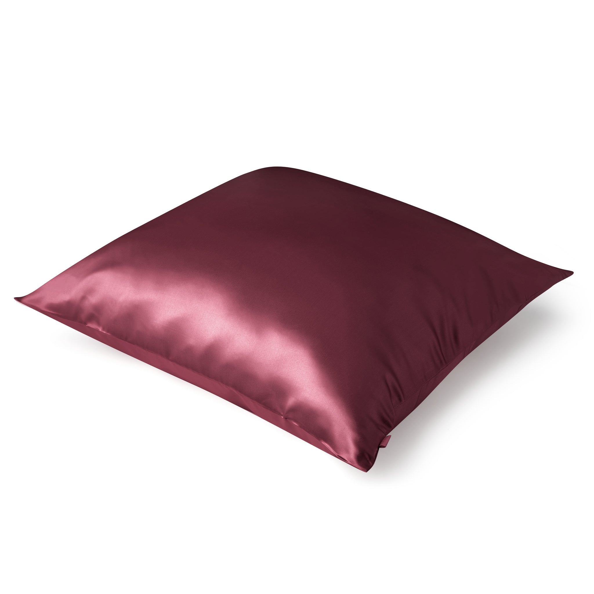 Jedwabna poszewka na poduszkę 50x50 BURGUNDY – 100% jedwab | LE SILQUE