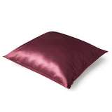Jedwabna poszewka na poduszkę 50x50 BURGUNDY – 100% jedwab | LE SILQUE