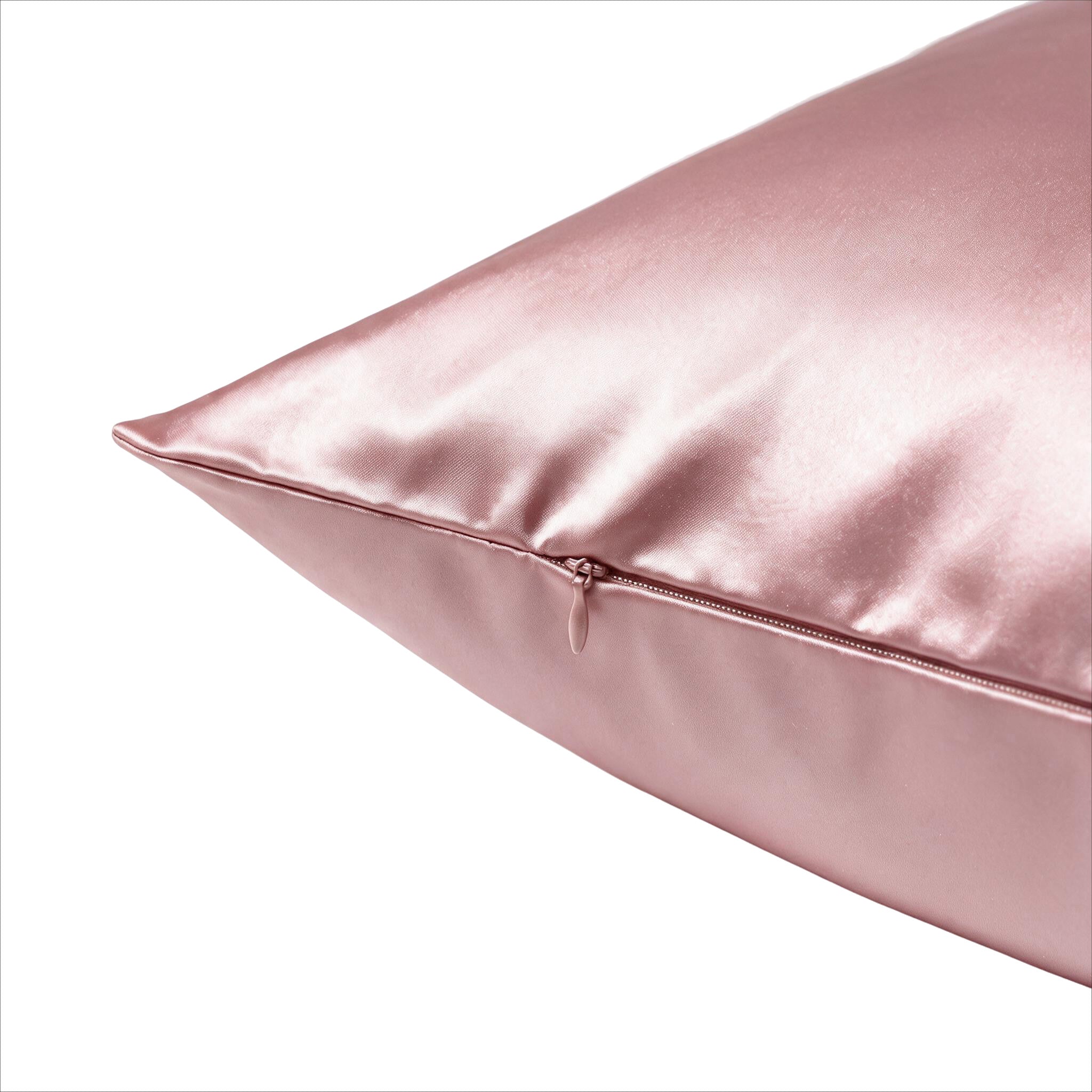 Jedwabna poszewka na poduszkę 50x50 SUGAR PINK – 100% jedwab | LE SILQUE