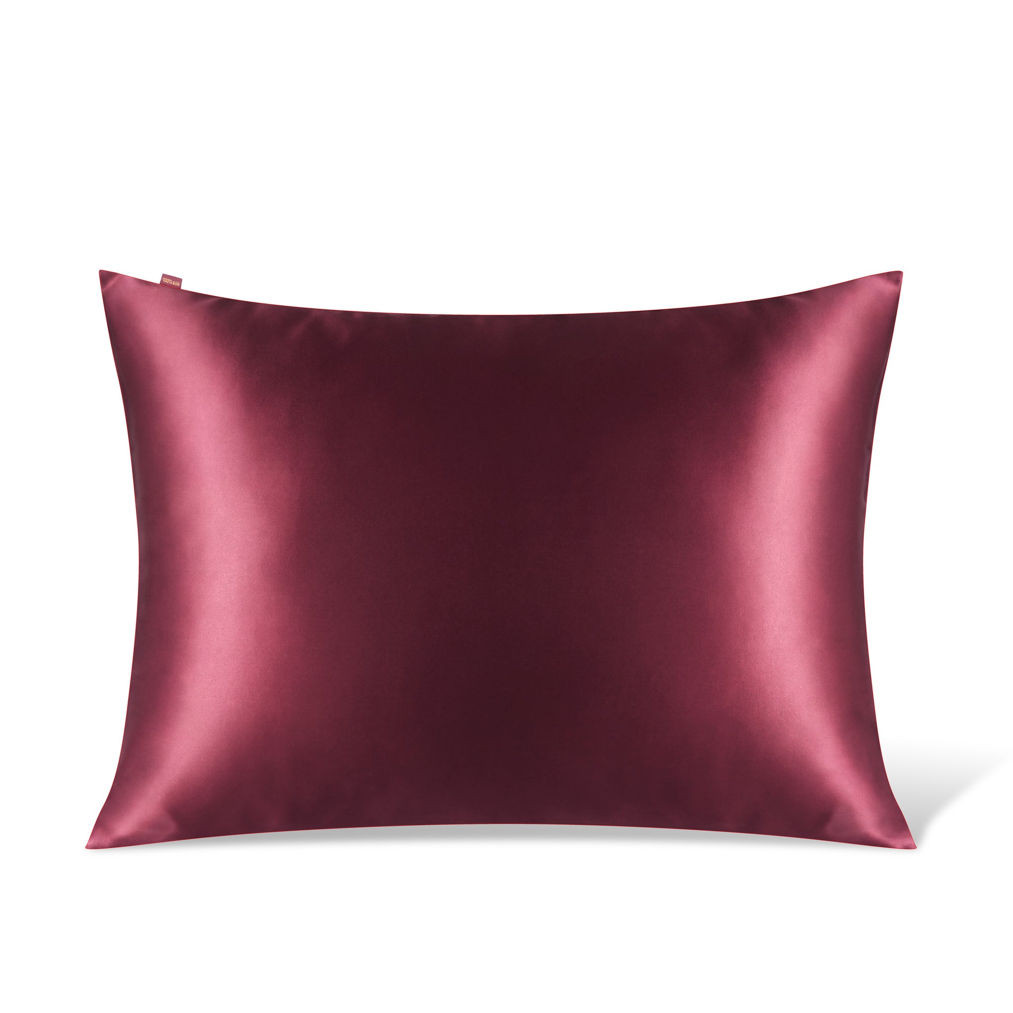 Jedwabna poszewka na poduszkę 50x60 BURGUNDY – 100% jedwab | LE SILQUE