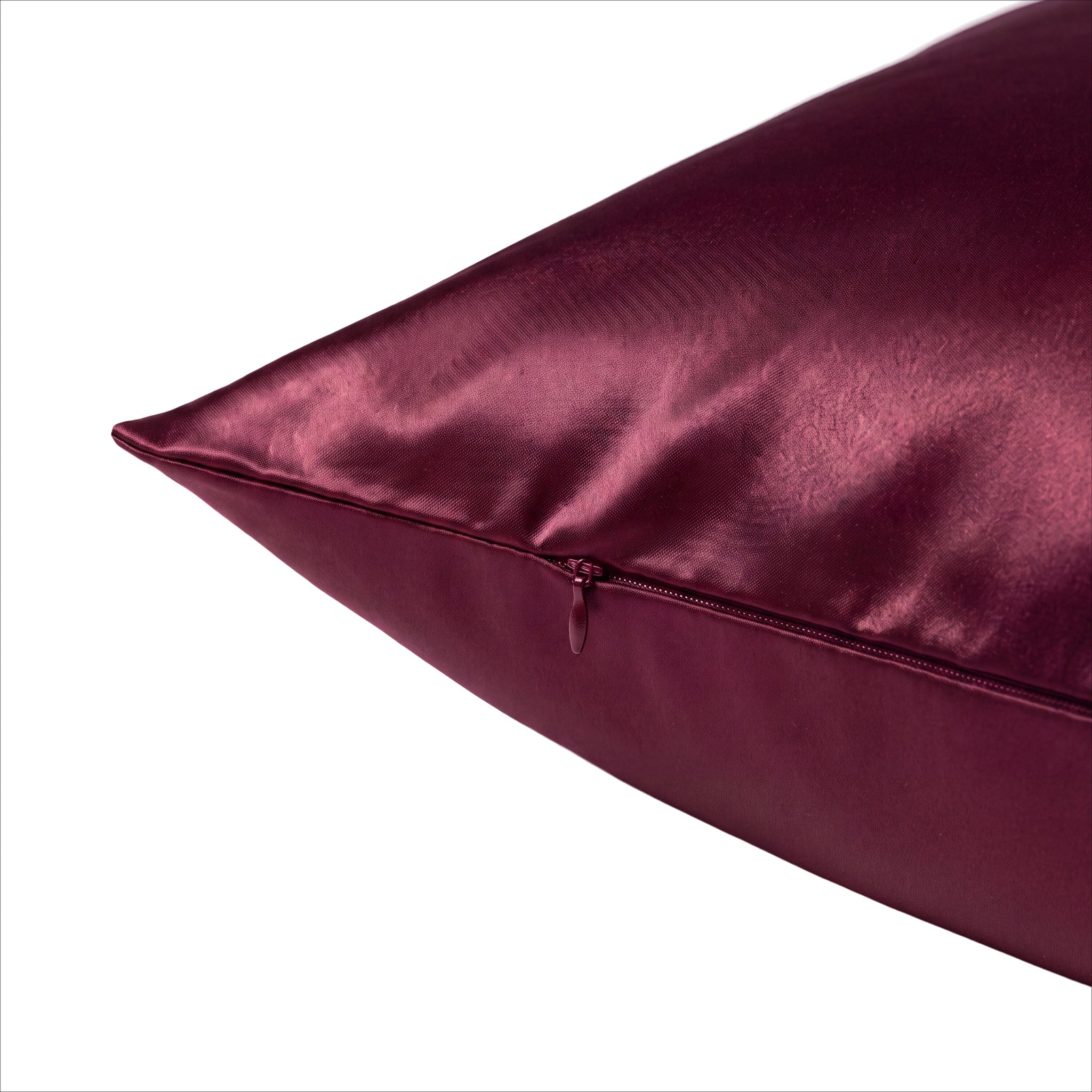 Jedwabna poszewka na poduszkę 50x60 BURGUNDY – 100% jedwab | LE SILQUE