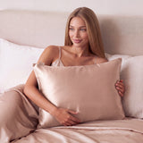 Jedwabna poszewka na poduszkę 70x80 ROSE GOLD – 100% jedwab | LE SILQUE