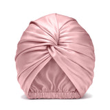 Jedwabny turban na włosy SUGAR PINK – 100% jedwab morwowy 22 momme | LE SILQUE