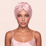 Silk hair turban SUGAR PINK – 100% mulberry silk 22 momme | LE SILQUE