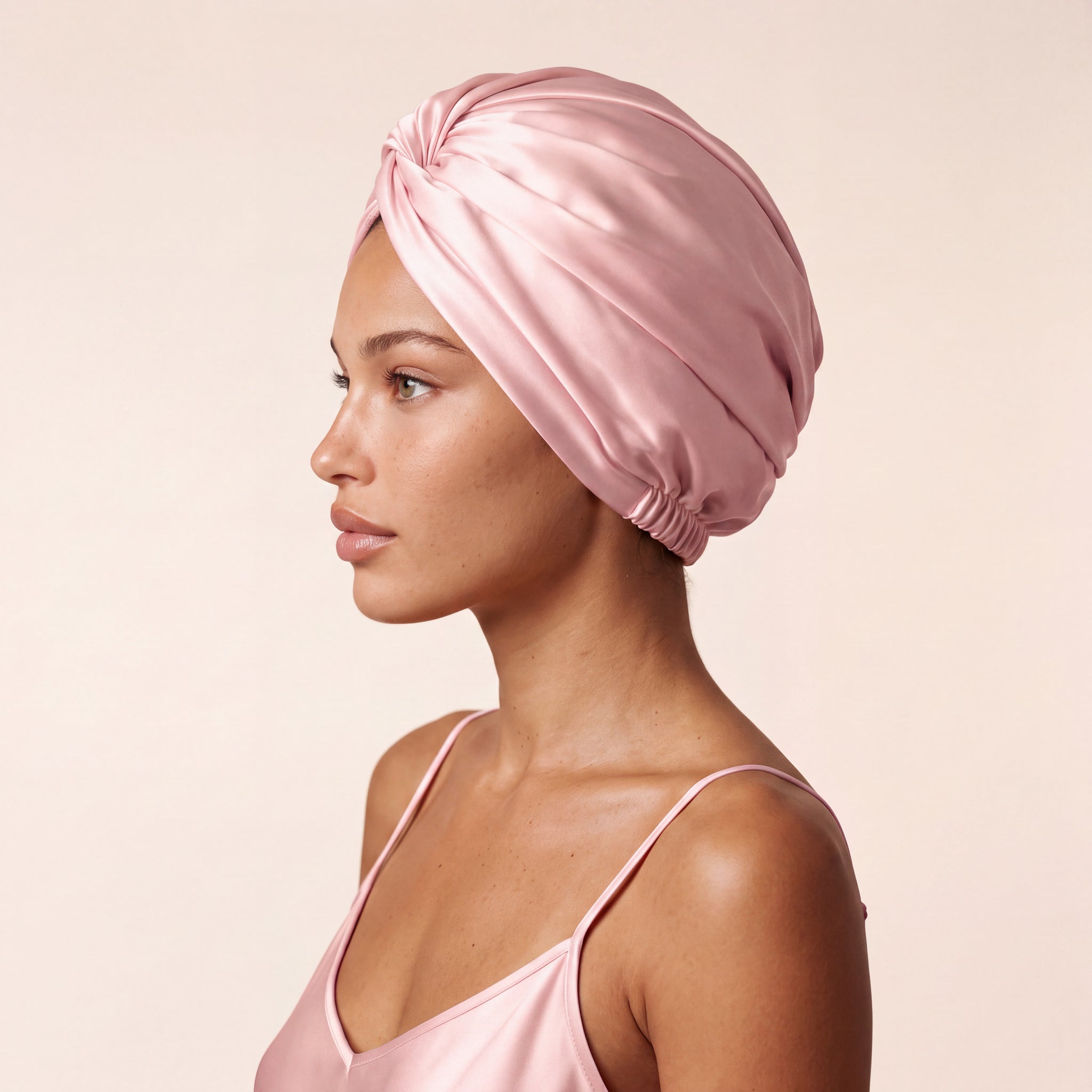 Silk hair turban SUGAR PINK – 100% mulberry silk 22 momme | LE SILQUE