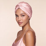 Silk hair turban SUGAR PINK – 100% mulberry silk 22 momme | LE SILQUE