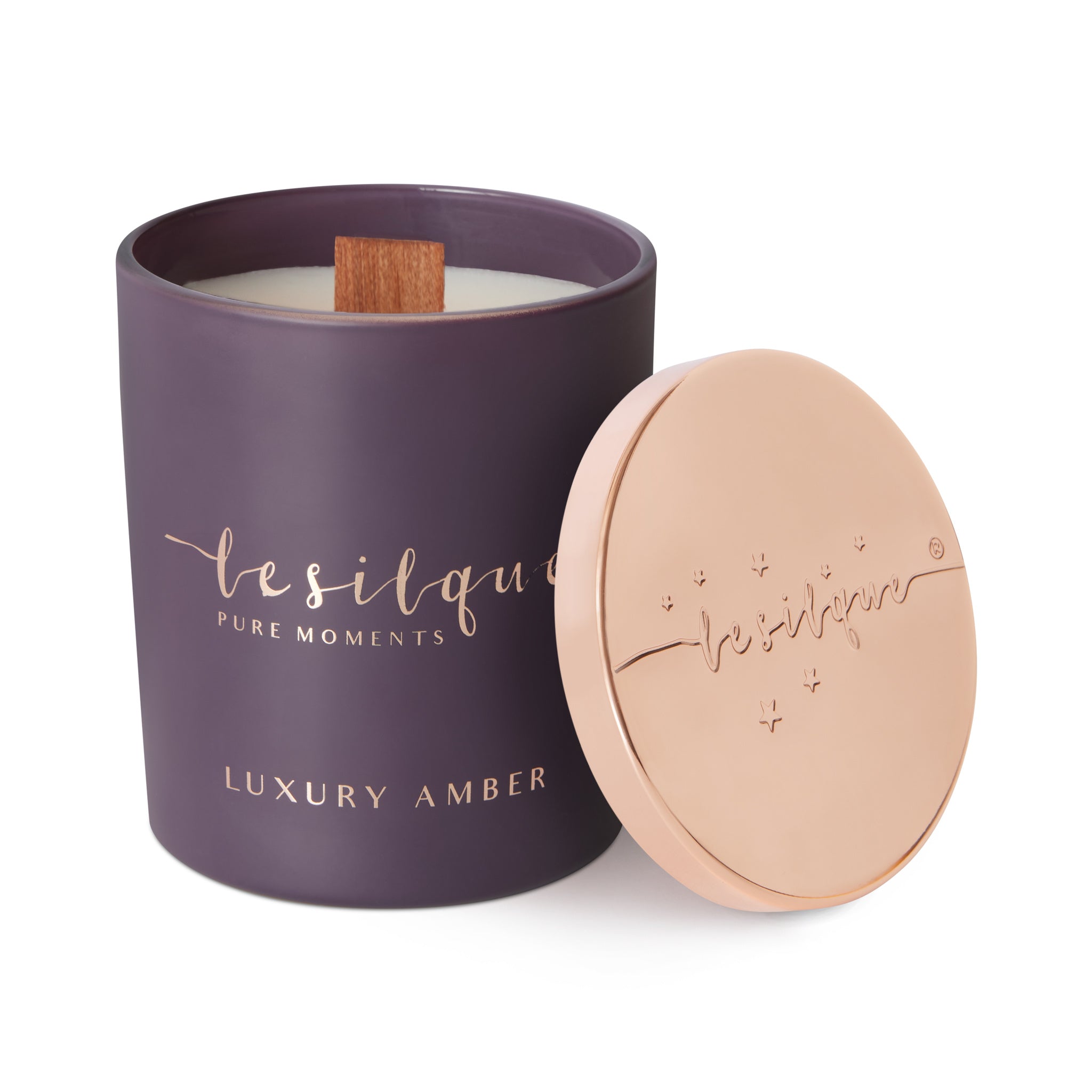 Świeca sojowa LUXURY AMBER 300g | LE SILQUE