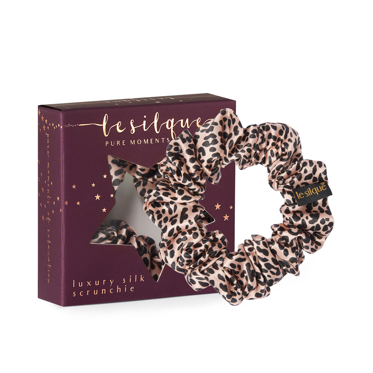 Gumka do włosów z jedwabiu LEOPARD | LE SILQUE