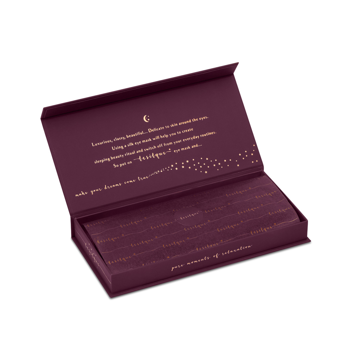 LE SILQUE Opaska na oczy z jedwabiu – LEOPARD