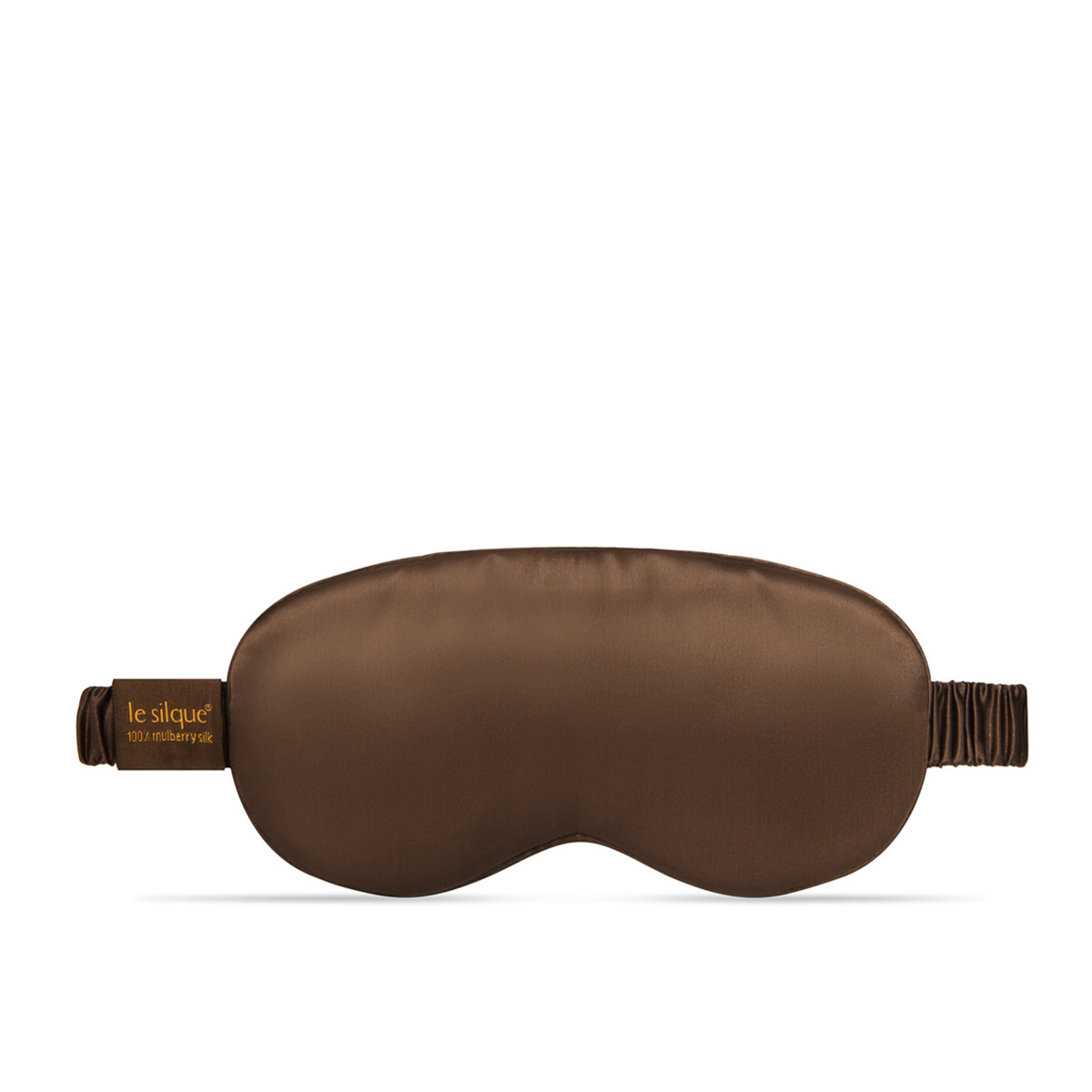 LE SILQUE Opaska na oczy z jedwabiu – COFFE