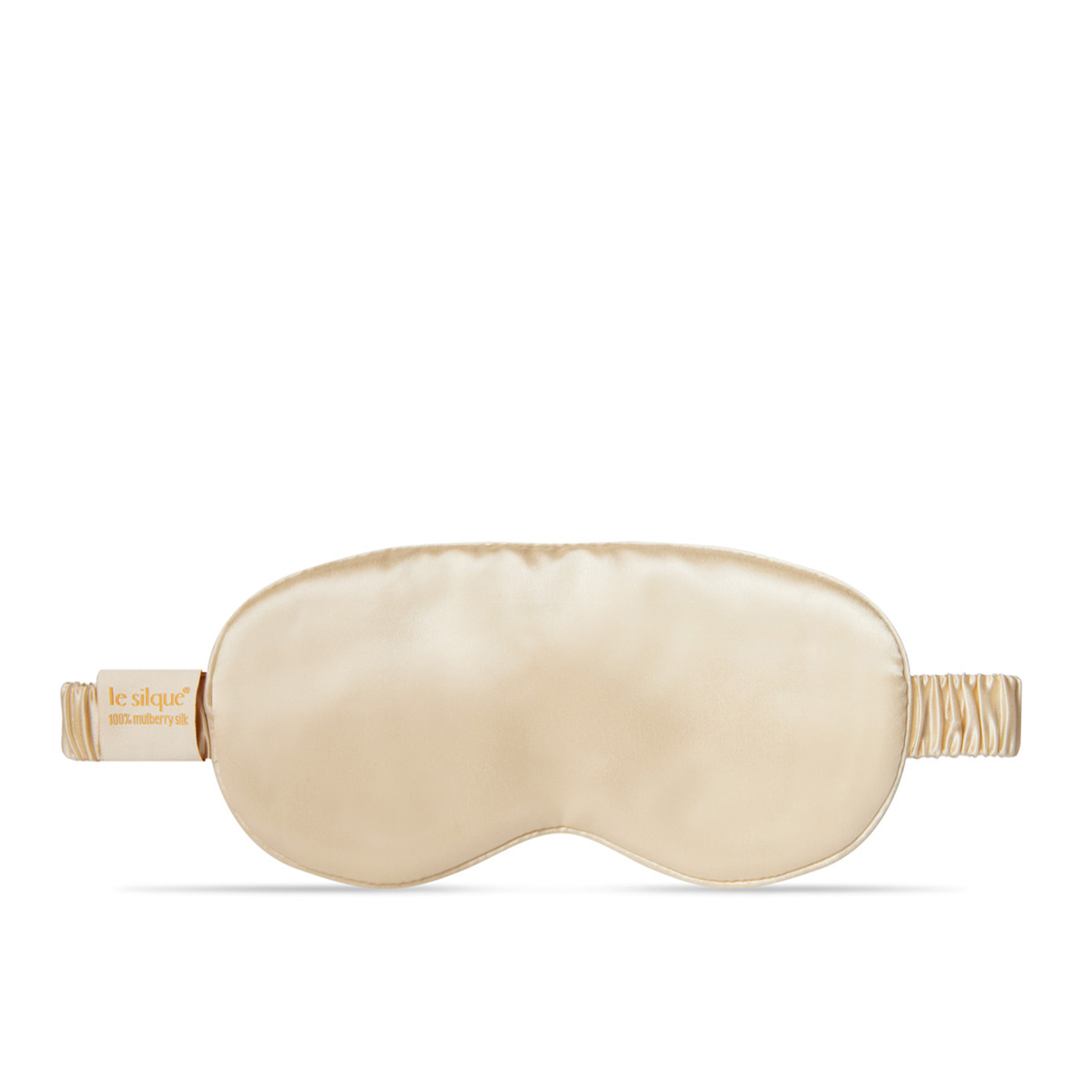 LE SILQUE Opaska na oczy z jedwabiu – YELLOW BEIGE