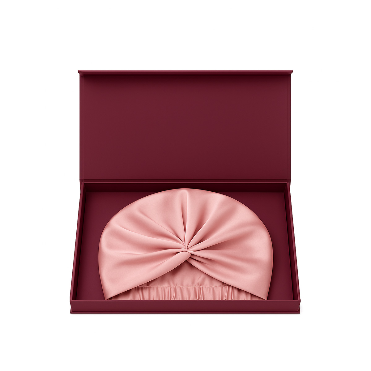 LE SILQUE Jedwabny turban na włosy  – SUGAR PINK