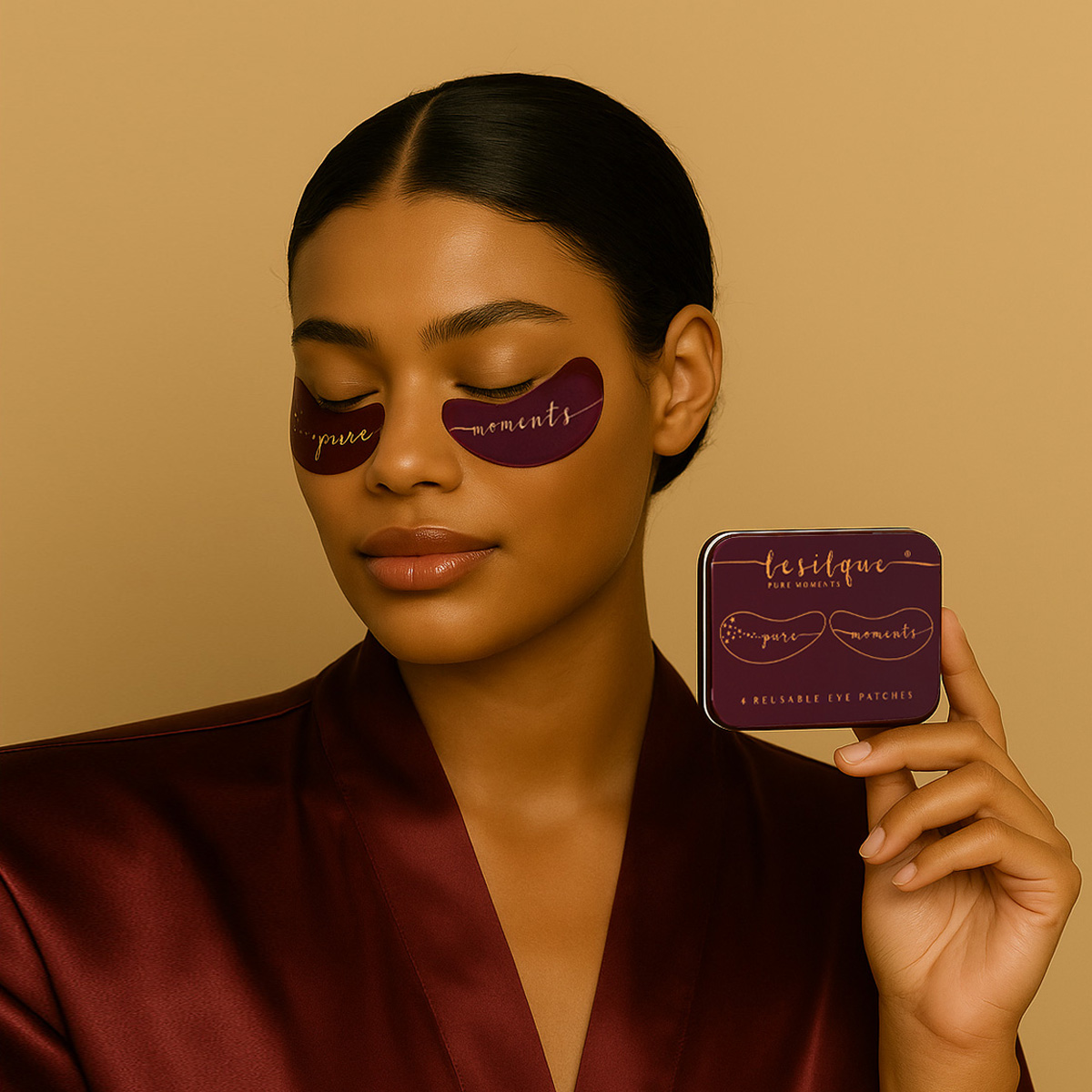 LE SILQUE Wielorazowe silikonowe płatki pod oczy – 4 sztuki