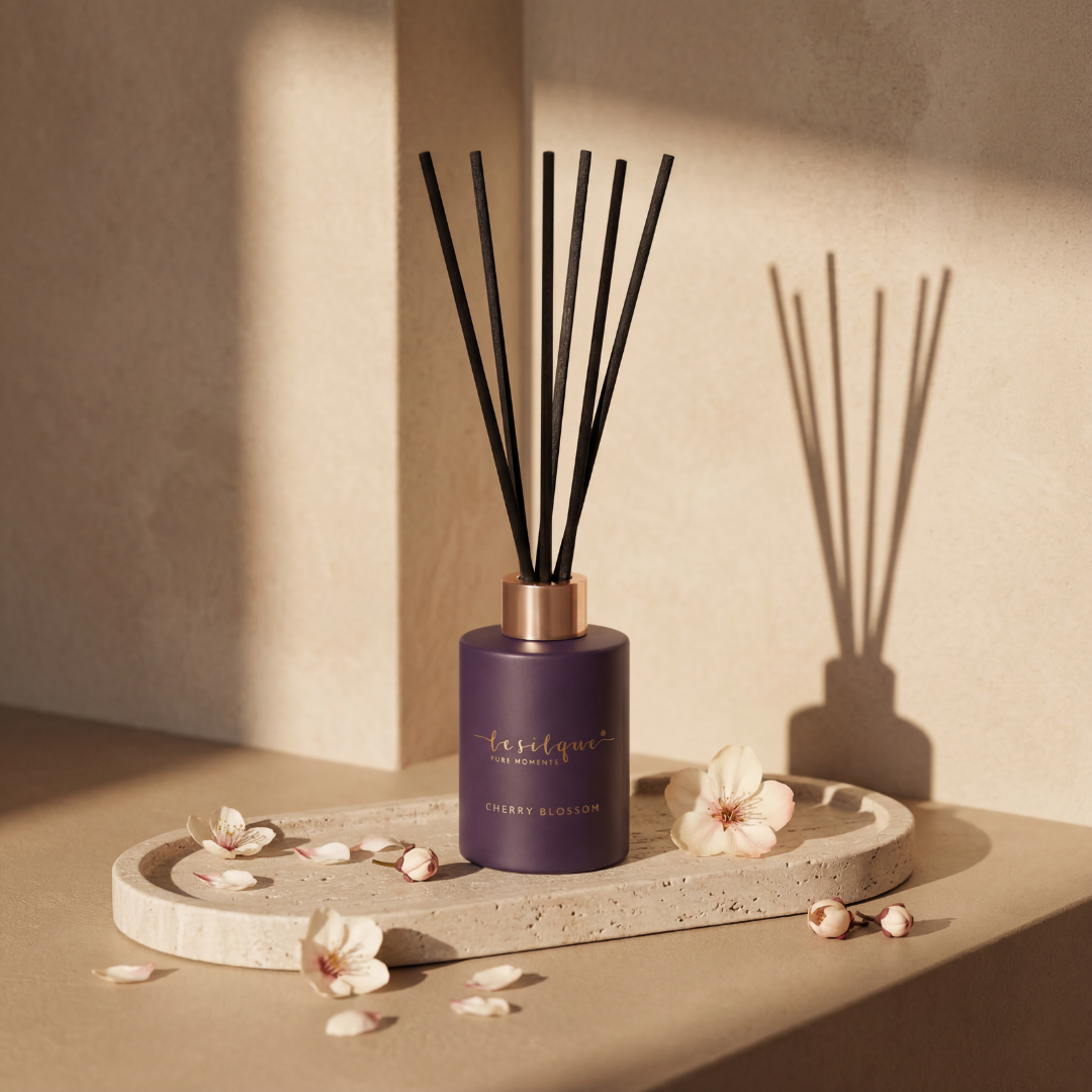Dyfuzor zapachowy z patyczkami CHERRY BLOSSOM 120 ml | LE SILQUE