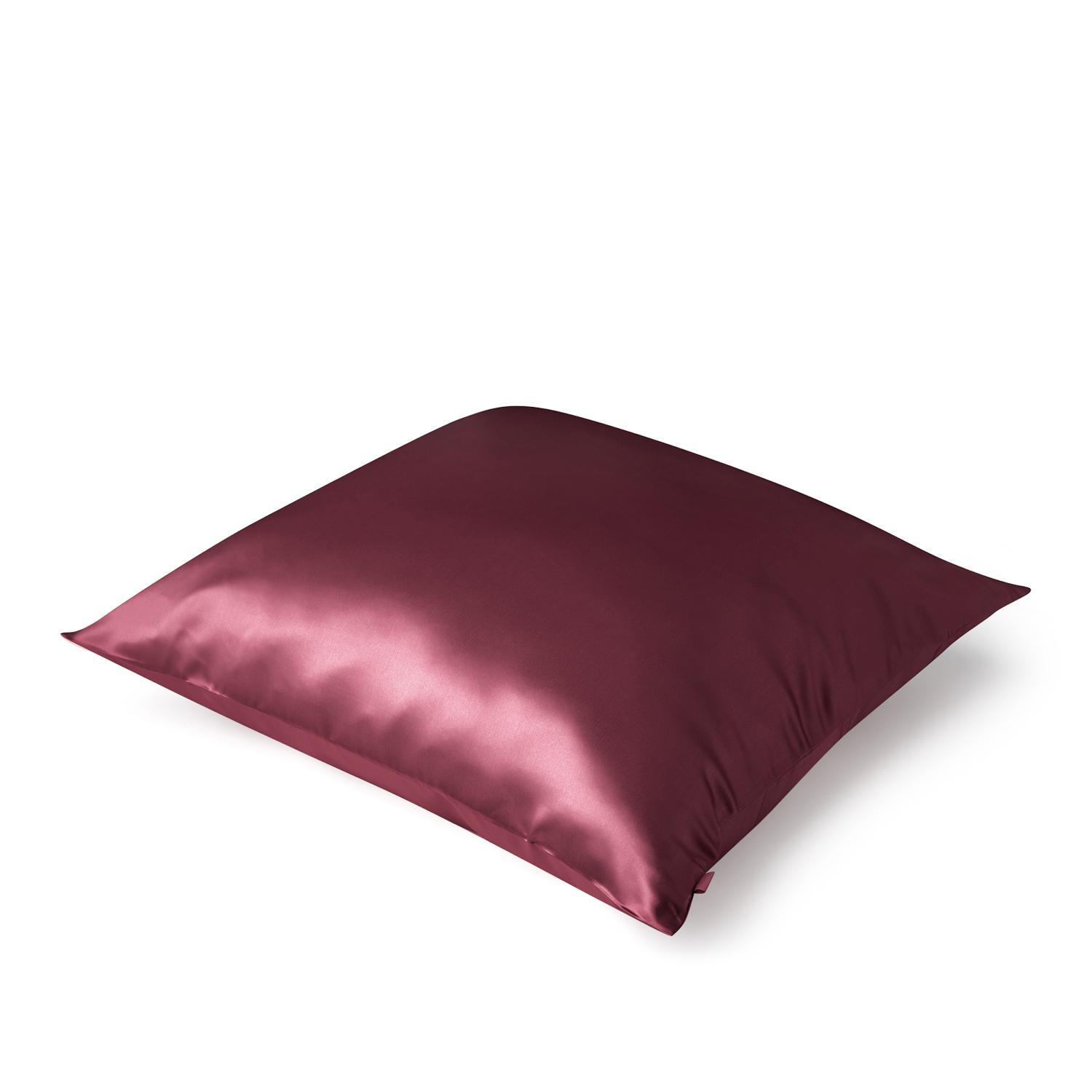 Jedwabna poszewka na poduszkę 50×50 BURGUNDY – 100% jedwab | LE SILQUE