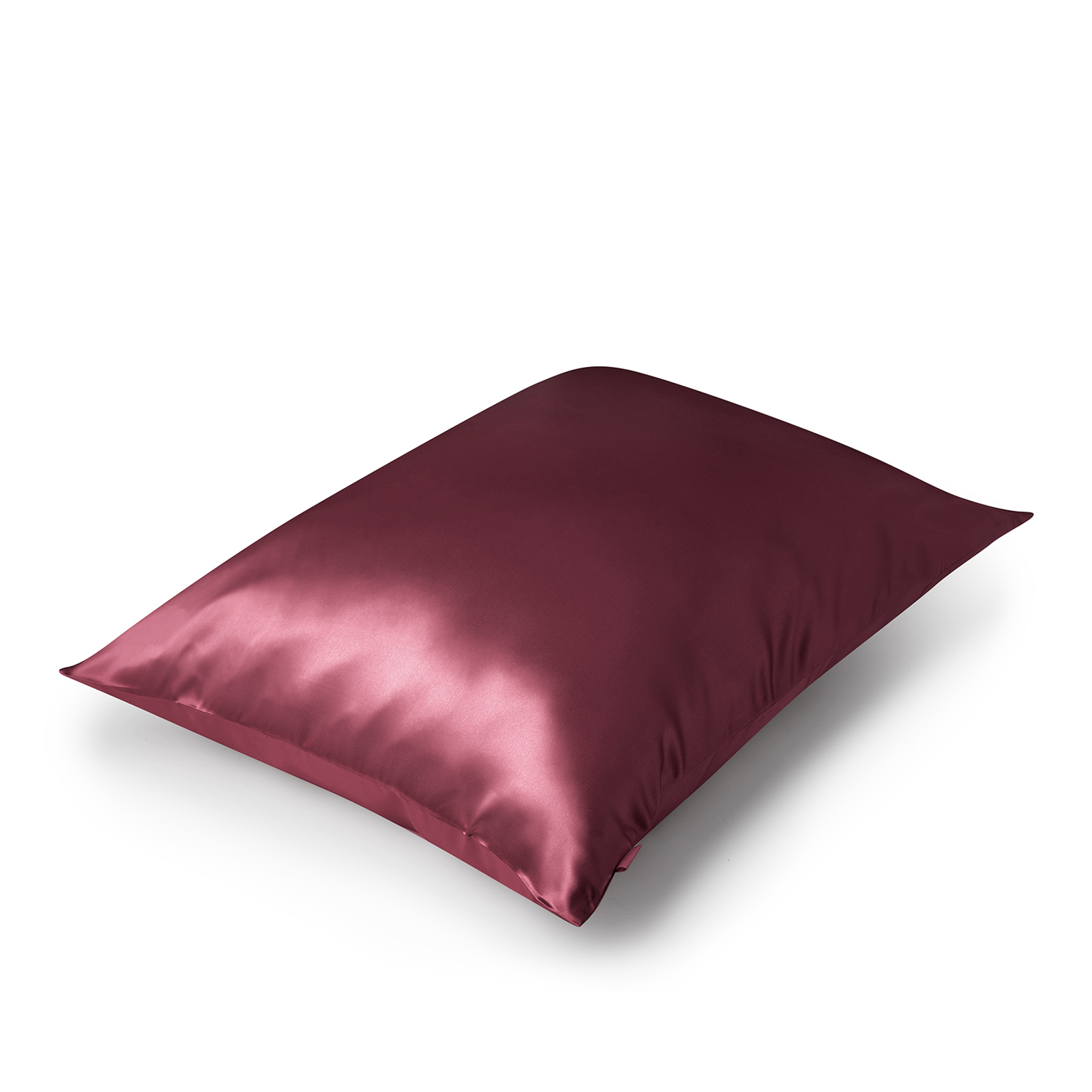 Jedwabna poszewka na poduszkę 50×60 BURGUNDY – 100% jedwab | LE SILQUE