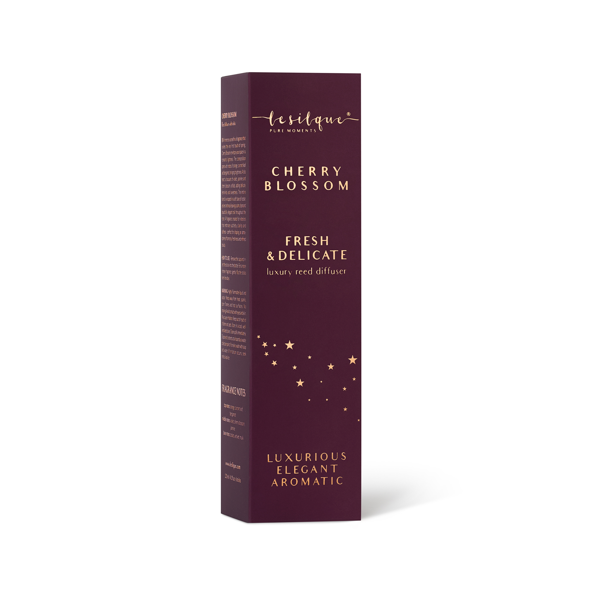 Dyfuzor zapachowy z patyczkami CHERRY BLOSSOM 120 ml | LE SILQUE