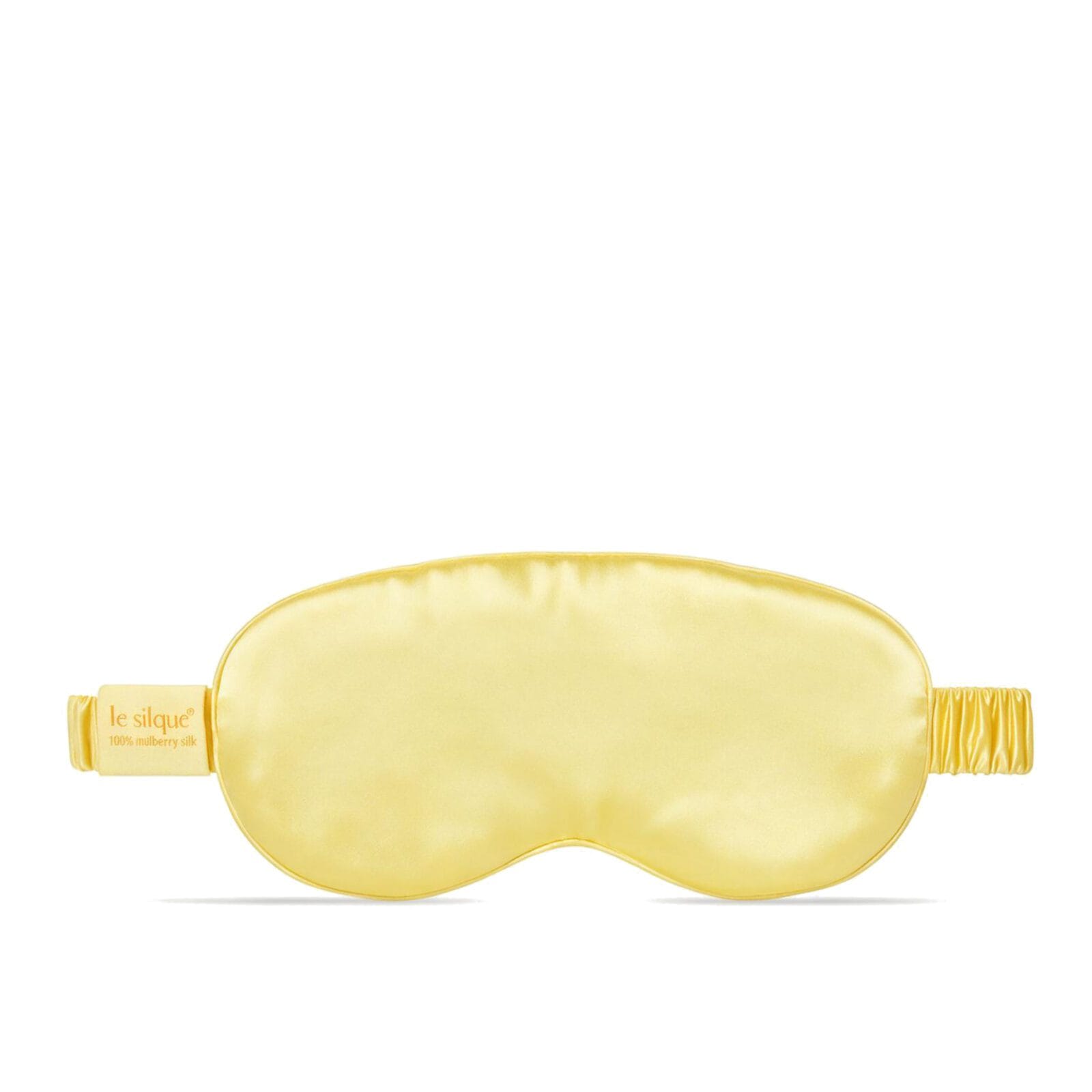 Jedwabna opaska na oczy do spania – BUTTER YELLOW | LE SILQUE